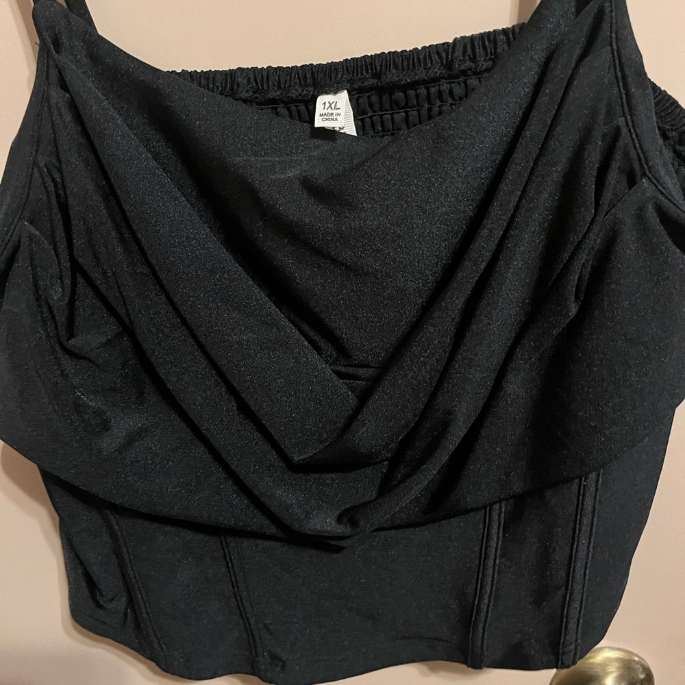 Black crop top
